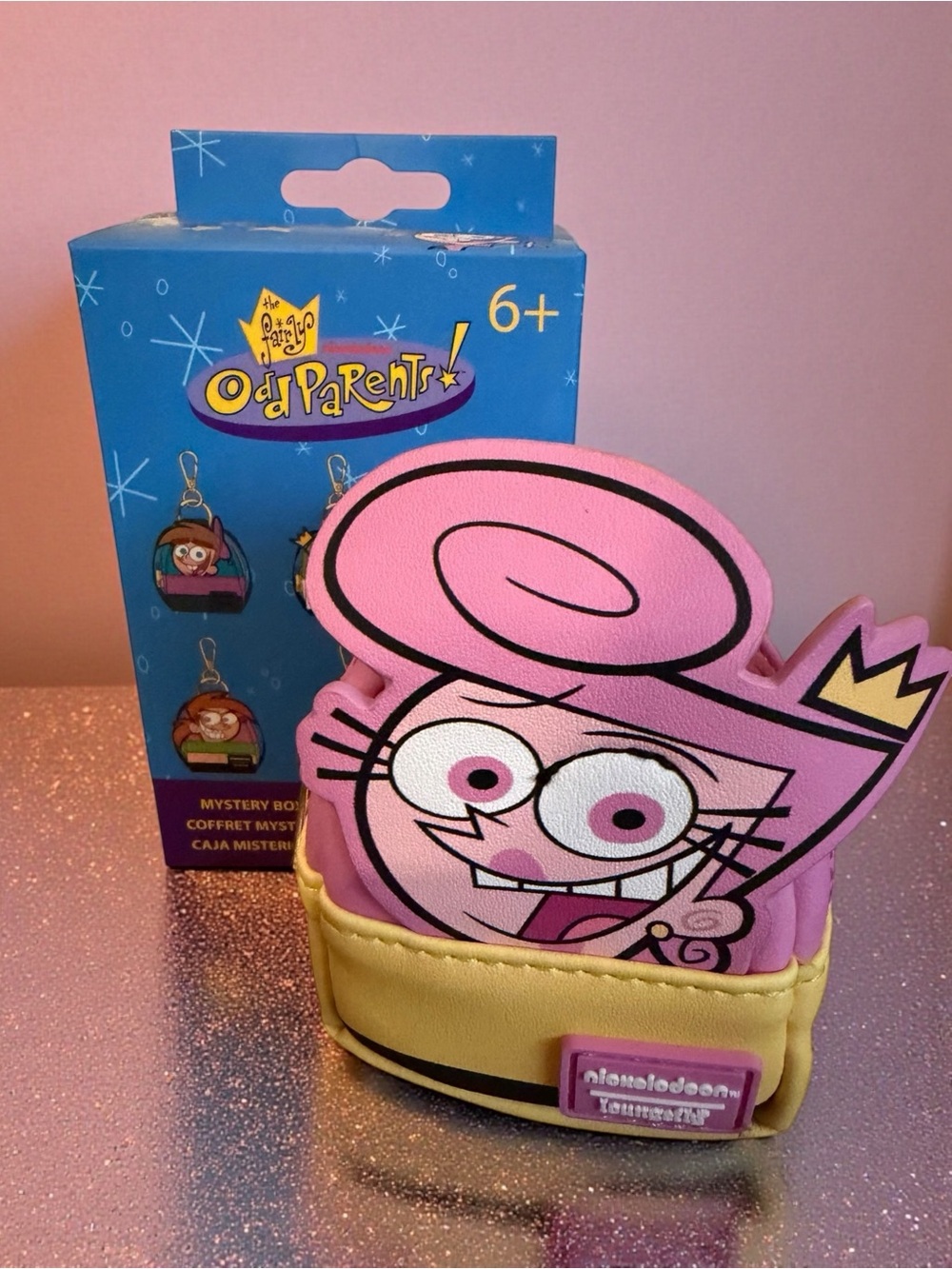 Loungefly Fairly Odd Parents! WANDA Mini Backpack Keyring NWT